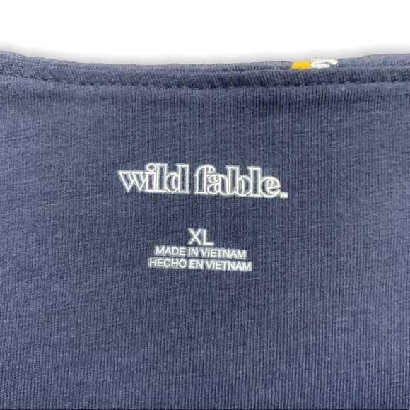 Wild Fable Floral Blue Daisy Tube Top Strapless Cropped Flower Print Size XL - Picture 8 of 12